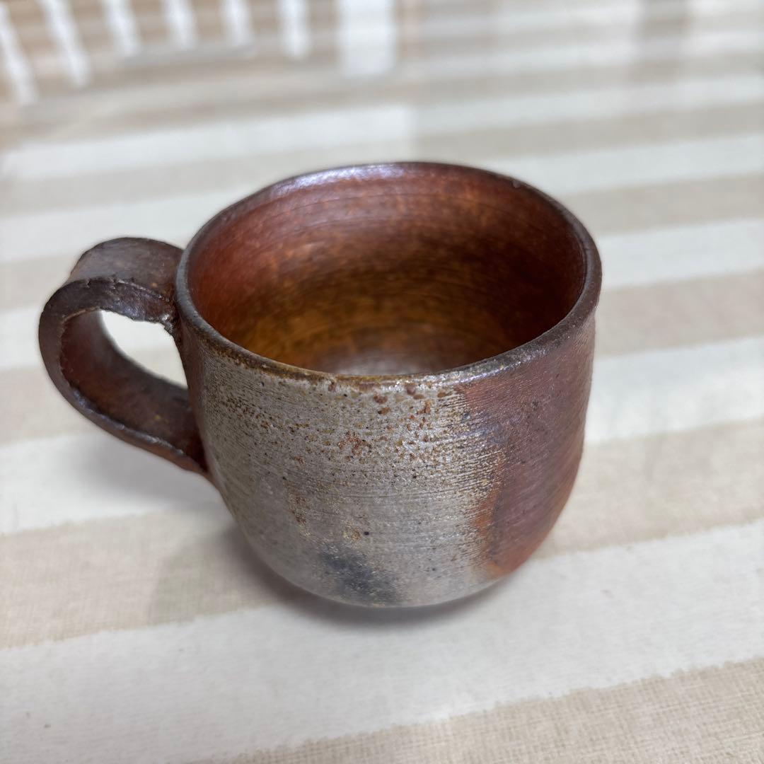 備前陶器製小さなマグカップ