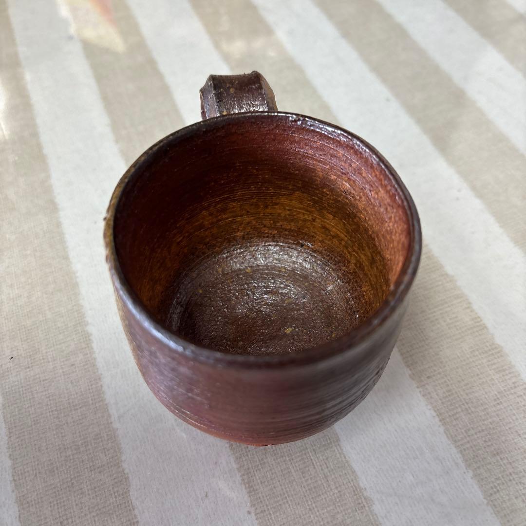備前陶器製小さなマグカップ