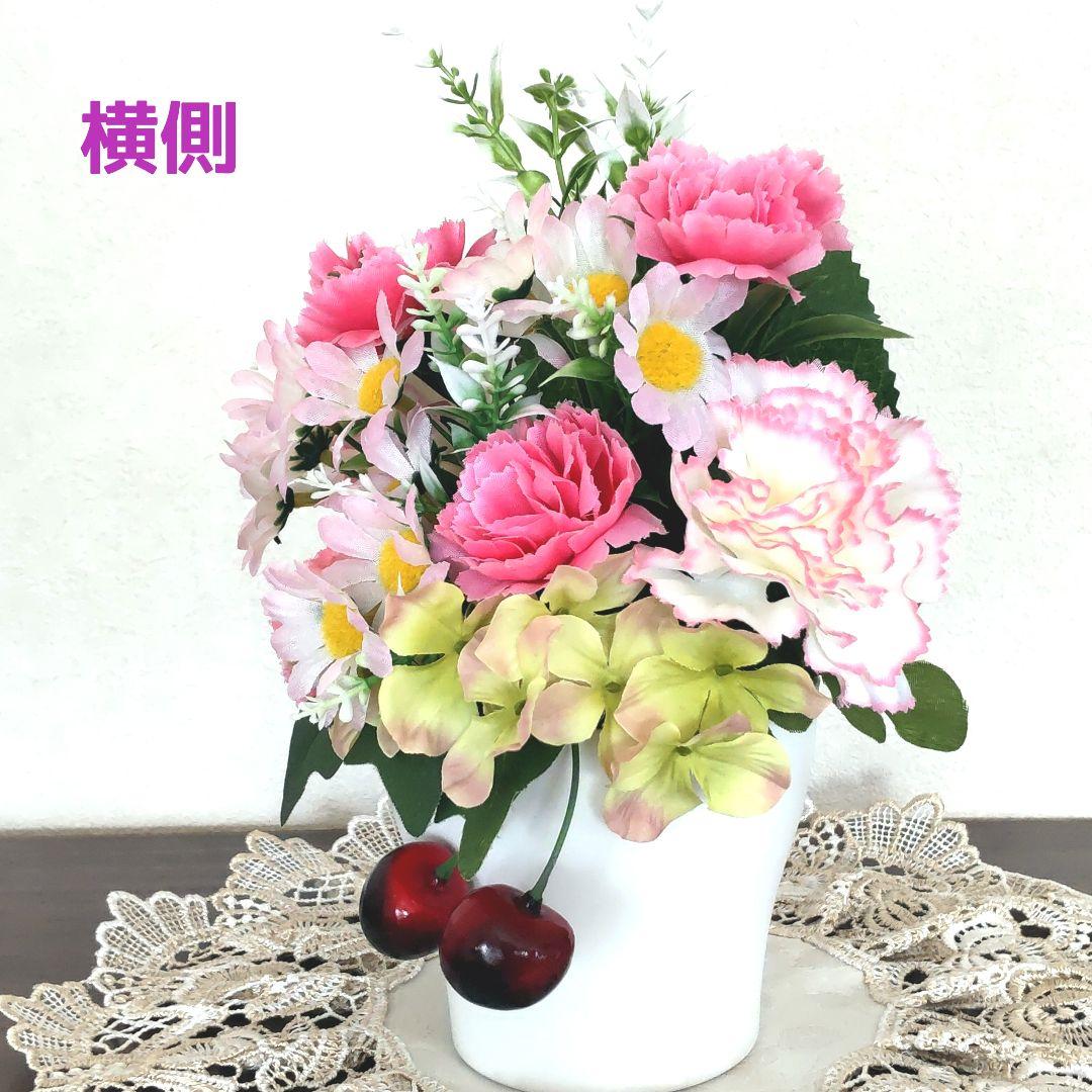 ✤ ✤ 春のカーネーション♬ 造花アレンジメント ✤ ✤