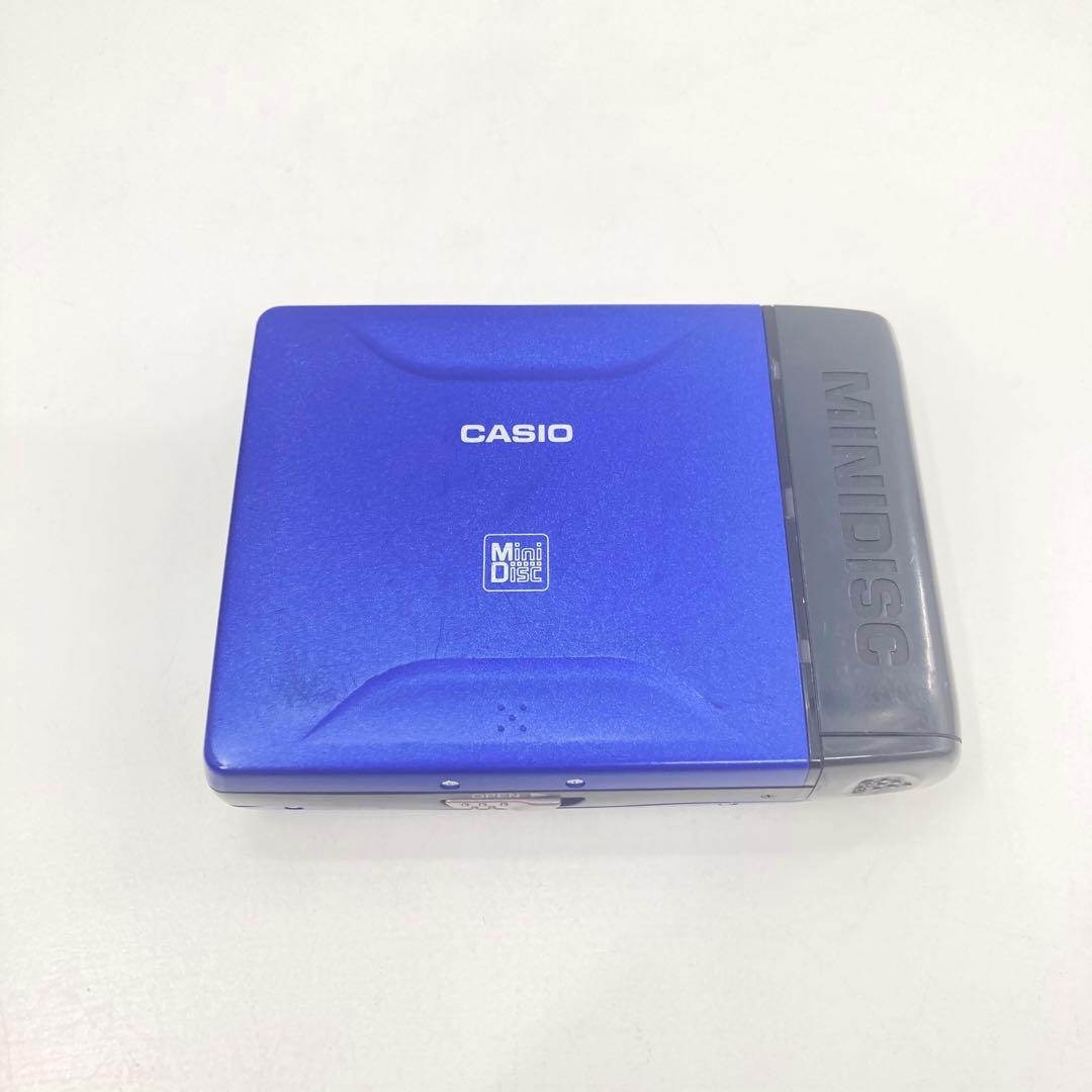 CASIO XG-1 ポータブルMDプレーヤー 本体 青 MDプレーヤー