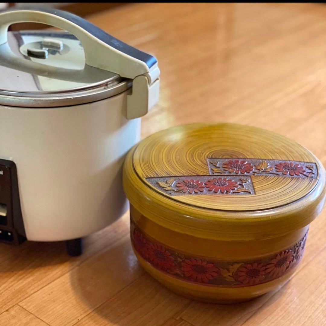 昭和レトロアンティーク炊飯器ナショナルおひつレトロインテリアキッチン懐かしの家電