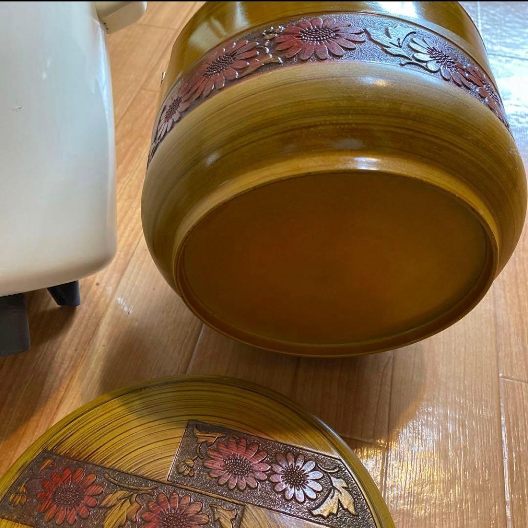 昭和レトロアンティーク炊飯器ナショナルおひつレトロインテリアキッチン懐かしの家電