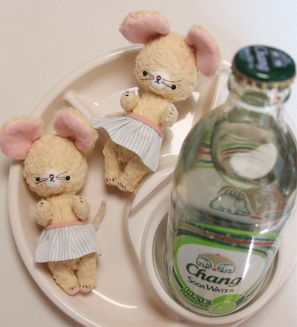 チーズ仔鼠 アーティストベア 海外作家様 ハンドメイド ぬいぐるみ マウス