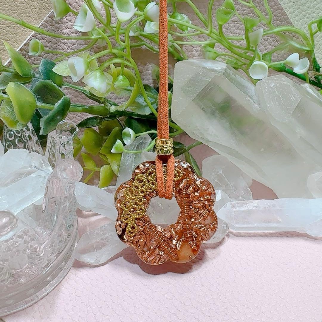 癒しのオルゴナイト❤️ポンデ型オレンジカラー(カーネリアン )♡