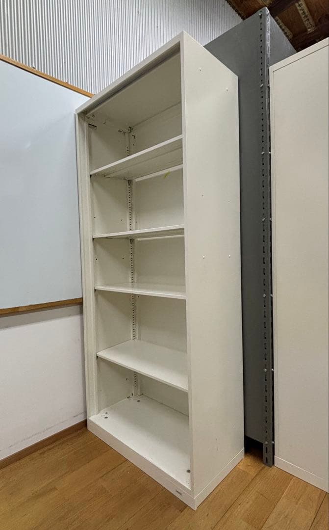 引取限定 5段 オープン書庫 キャビネット 事務所 事務用品 スチール棚