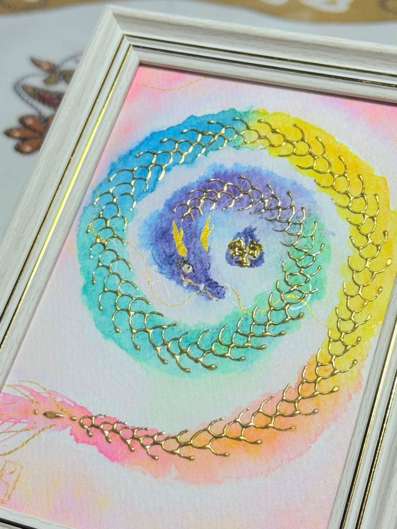 ༆開運絵画！༆ 開運 龍神様✧福徳と夢叶う 龍神画✧ 運気上昇 絵