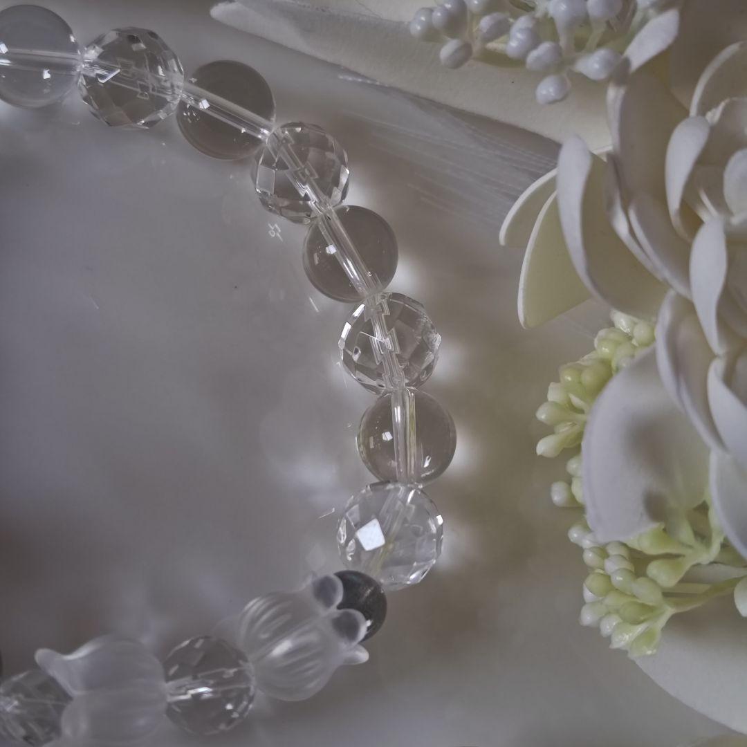 新作♡ラブラドライト✩水晶すずらん✩水晶