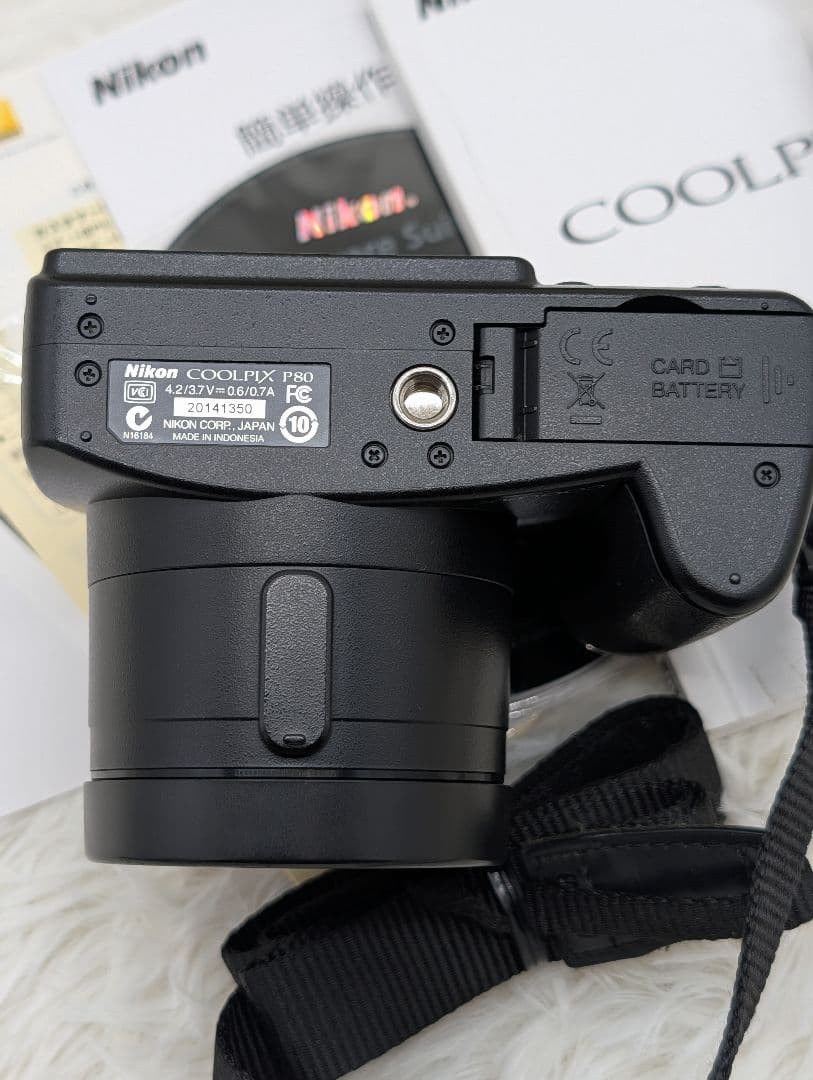 値下げ●Nikon COOLPIX P80 コンパクトデジカメ箱付説明書記入有り
