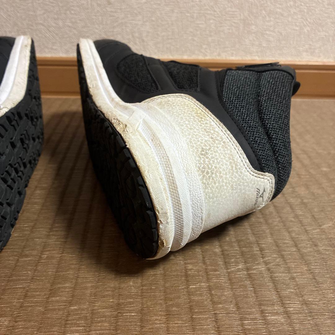 Mizuno 安全靴 ハイカット 黒/白