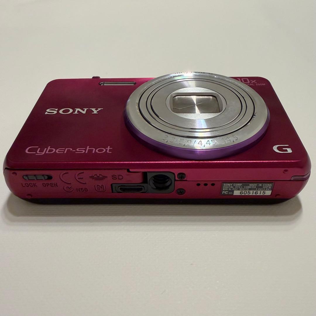 SONY Cyber-shot ピンク色 10倍ズーム 充電器付き