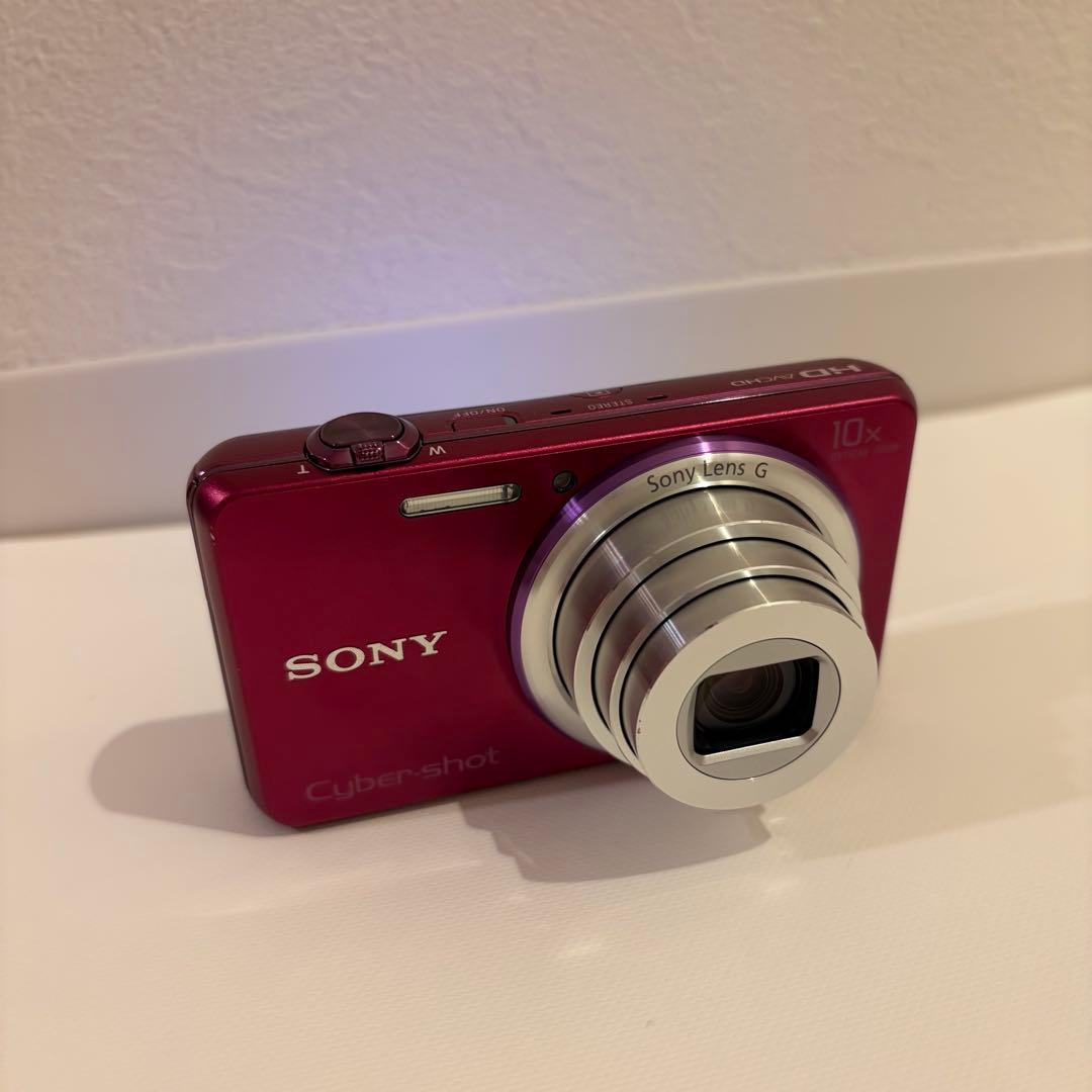 SONY Cyber-shot ピンク色 10倍ズーム 充電器付き