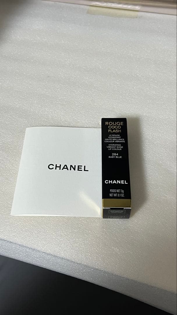 シャネル Chanelルージュ ココ フラッシュ 284 ベイビーブルー　限定
