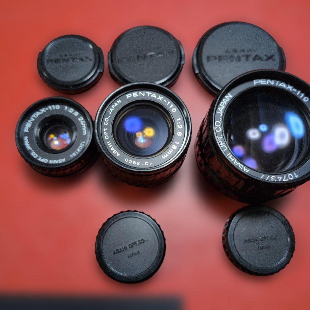 PENTAX　フィルムカメラ　ペンタックス　auto110　コンプリートキット