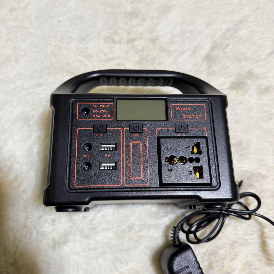 ポータブル電源 USB AC出力 LCDディスプレイ　100w