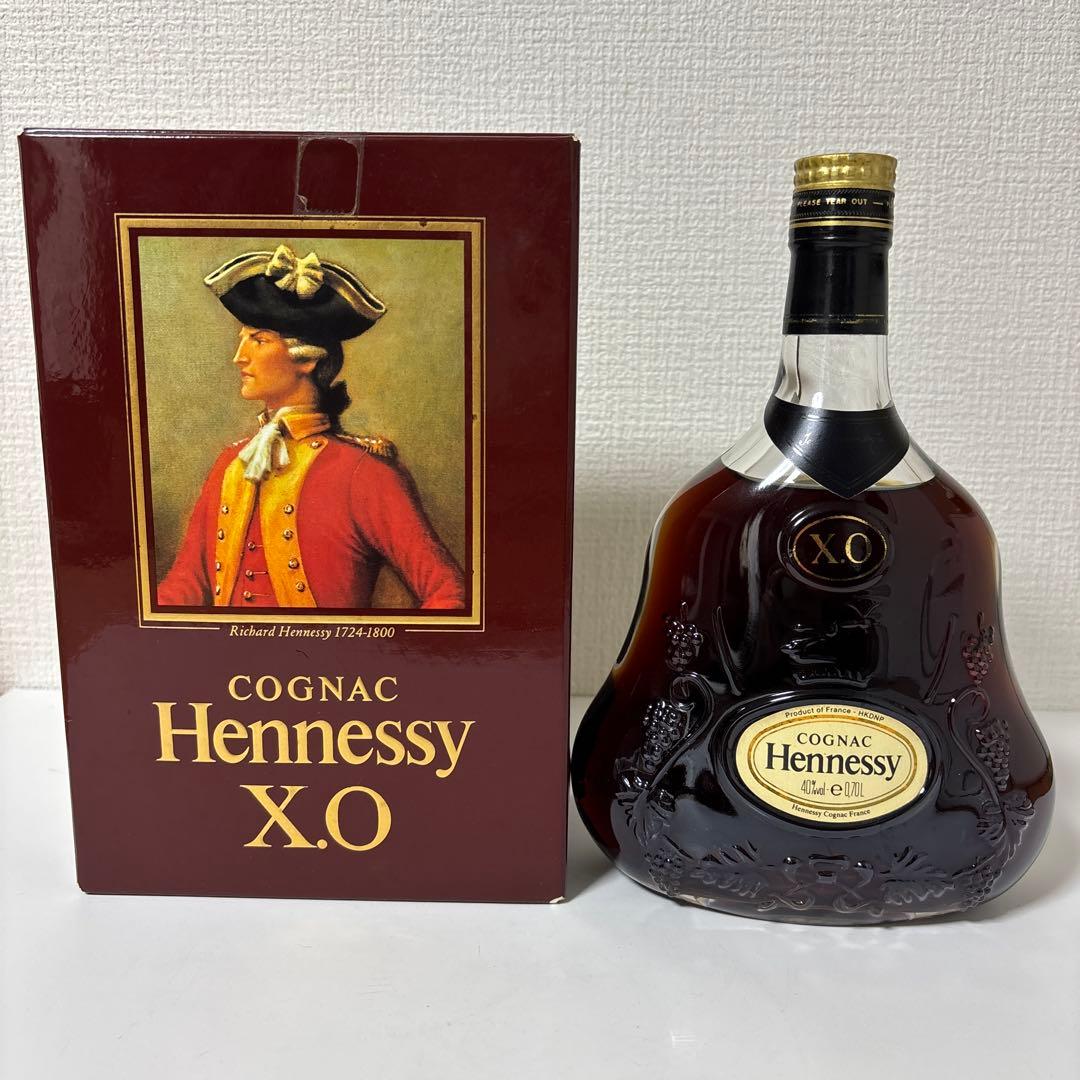 ヘネシー XO 金キャップ グリーンボトル 700ml 箱付き　未開封