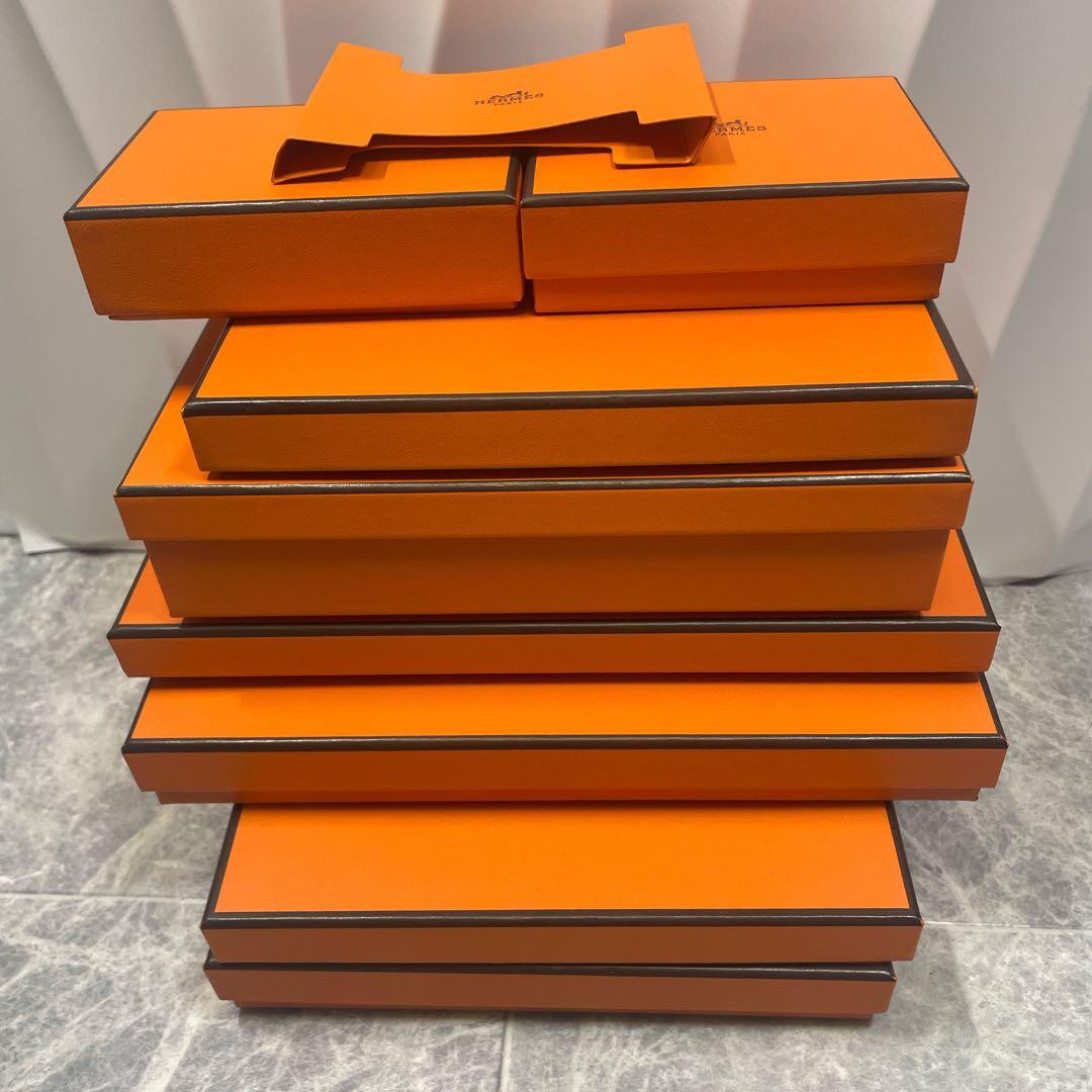 HERMES ギフト箱 セット オレンジ　8箱