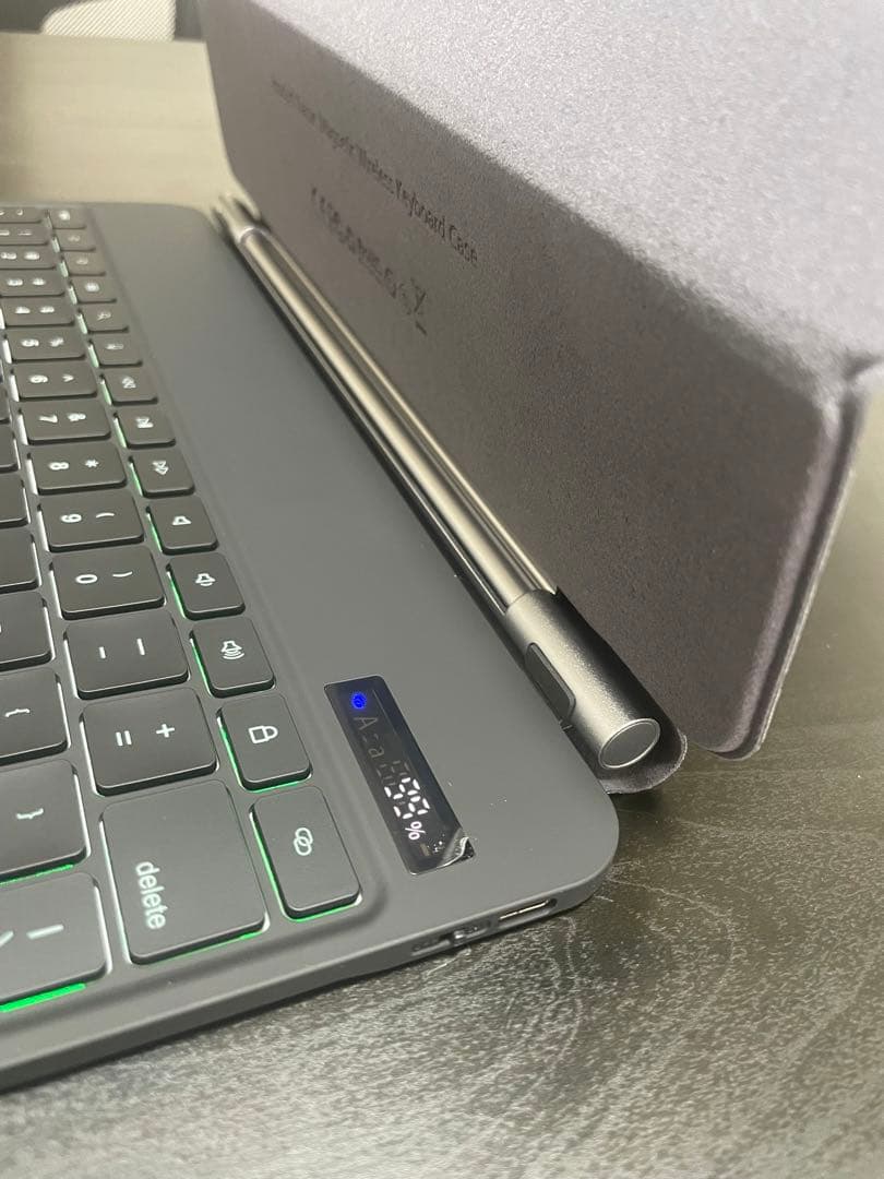 ipad Air、iPad Padキーボード ケース、13、12.9インチ黒い