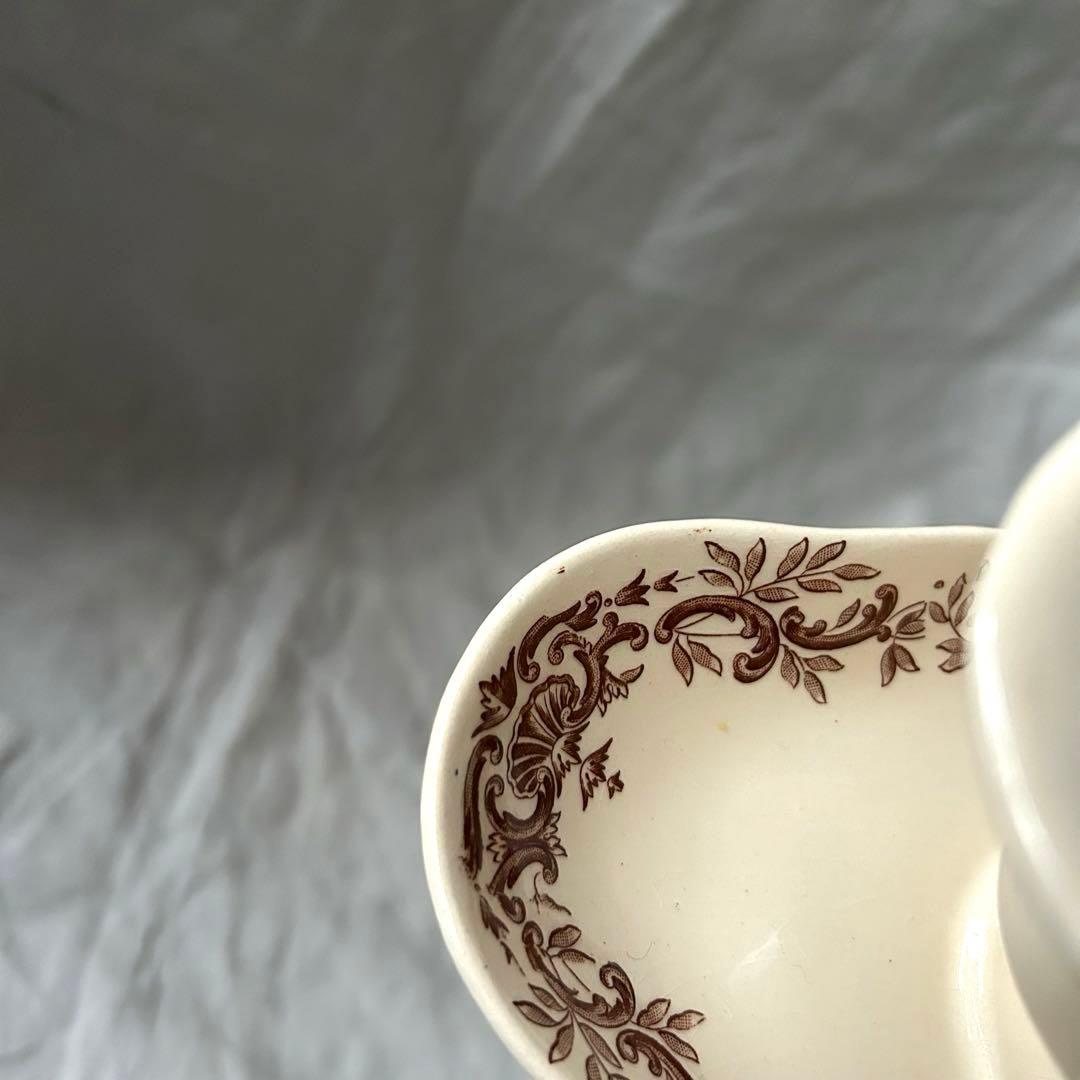 【金継ぎ用】ロンシャン Regent ソーシエール 茶色 フランスアンティーク
