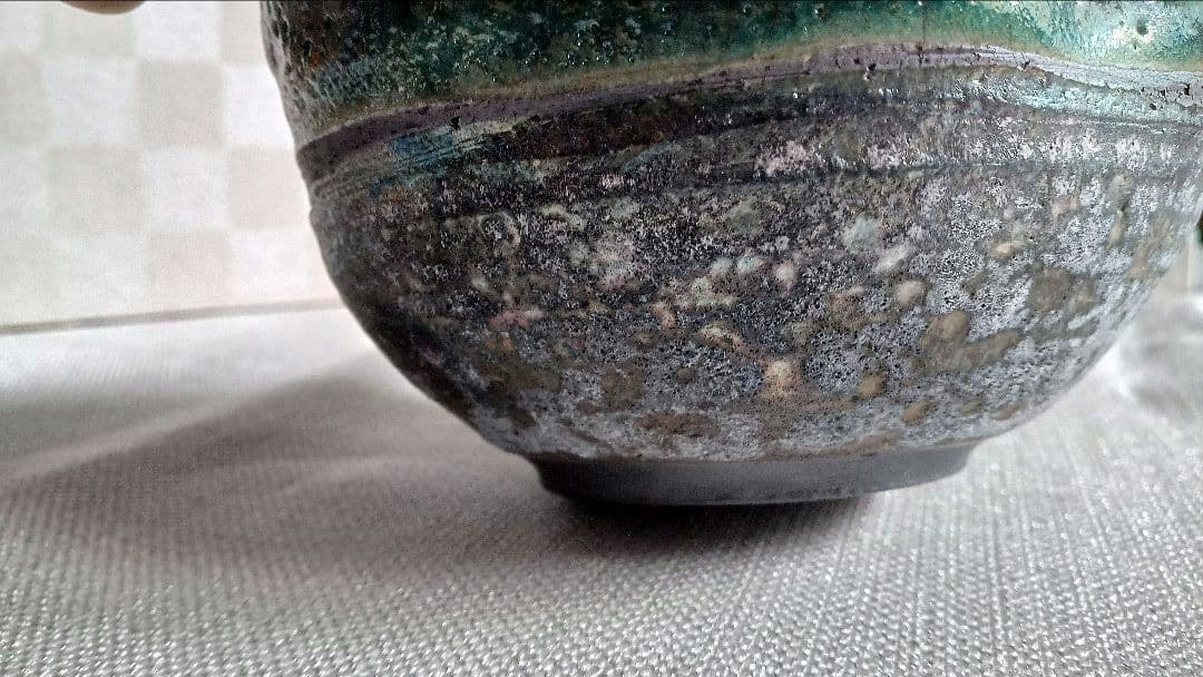新品　抹茶椀　何とも不思議な色合い