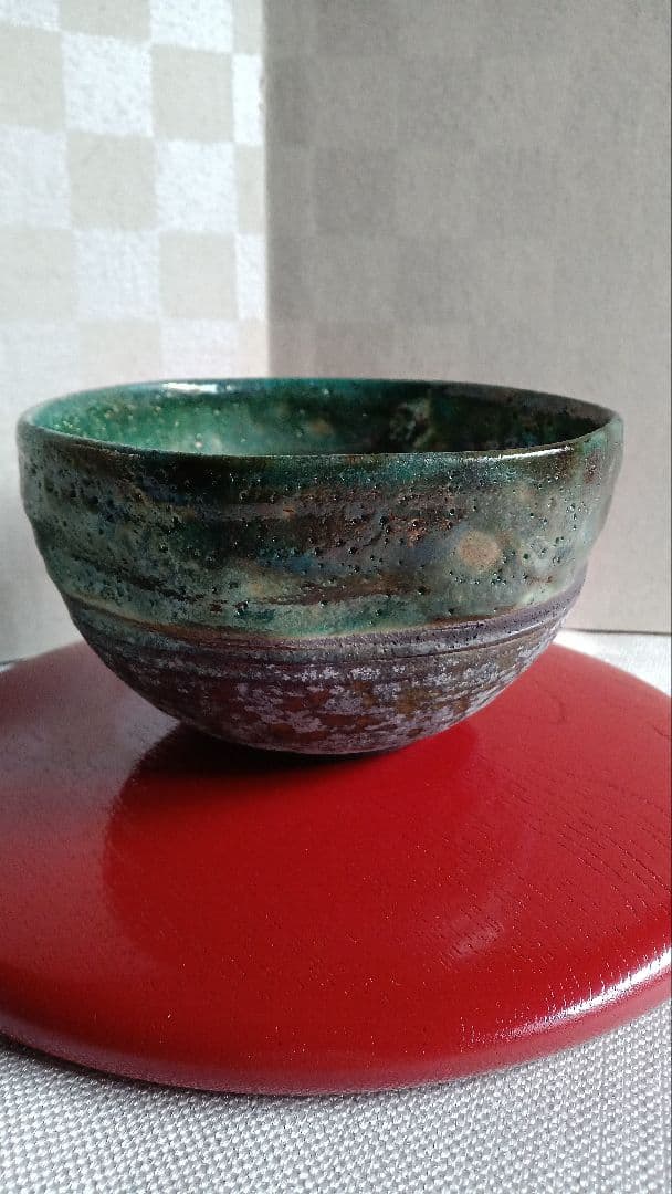 新品　抹茶椀　何とも不思議な色合い
