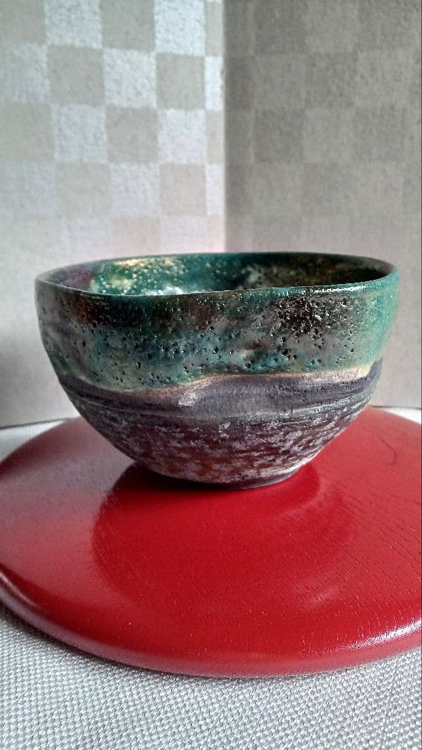 新品　抹茶椀　何とも不思議な色合い