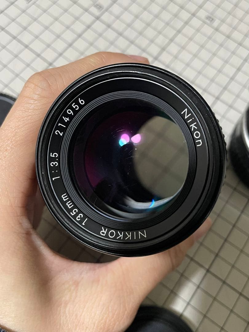 NIKKOR レンズ3本とfz1マウントアダプター 135、28、50mm