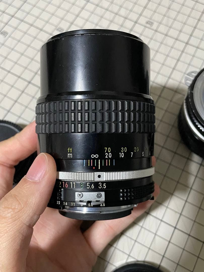 NIKKOR レンズ3本とfz1マウントアダプター 135、28、50mm