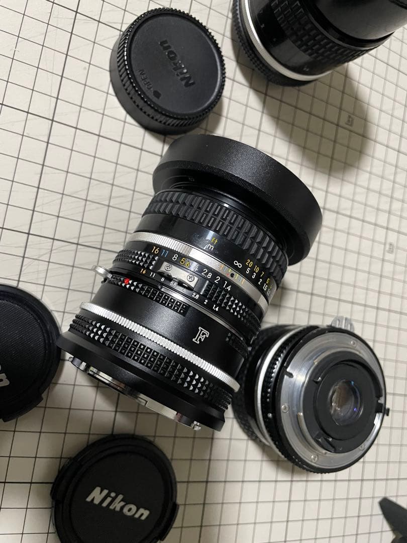NIKKOR レンズ3本とfz1マウントアダプター 135、28、50mm