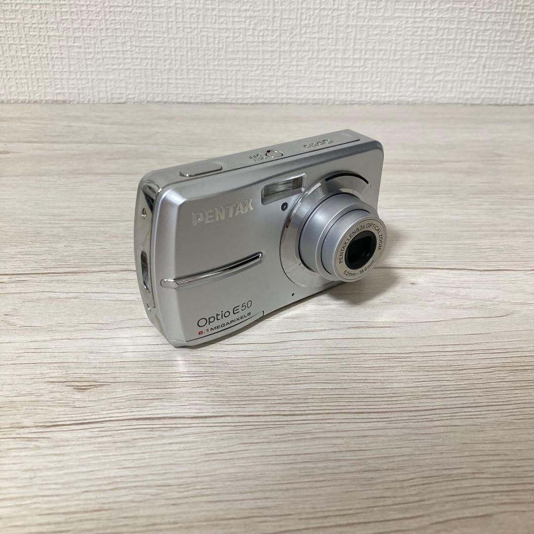 美品★ 単3電池 PENTAX Optio E50 動作確認済 オールドコンデジ
