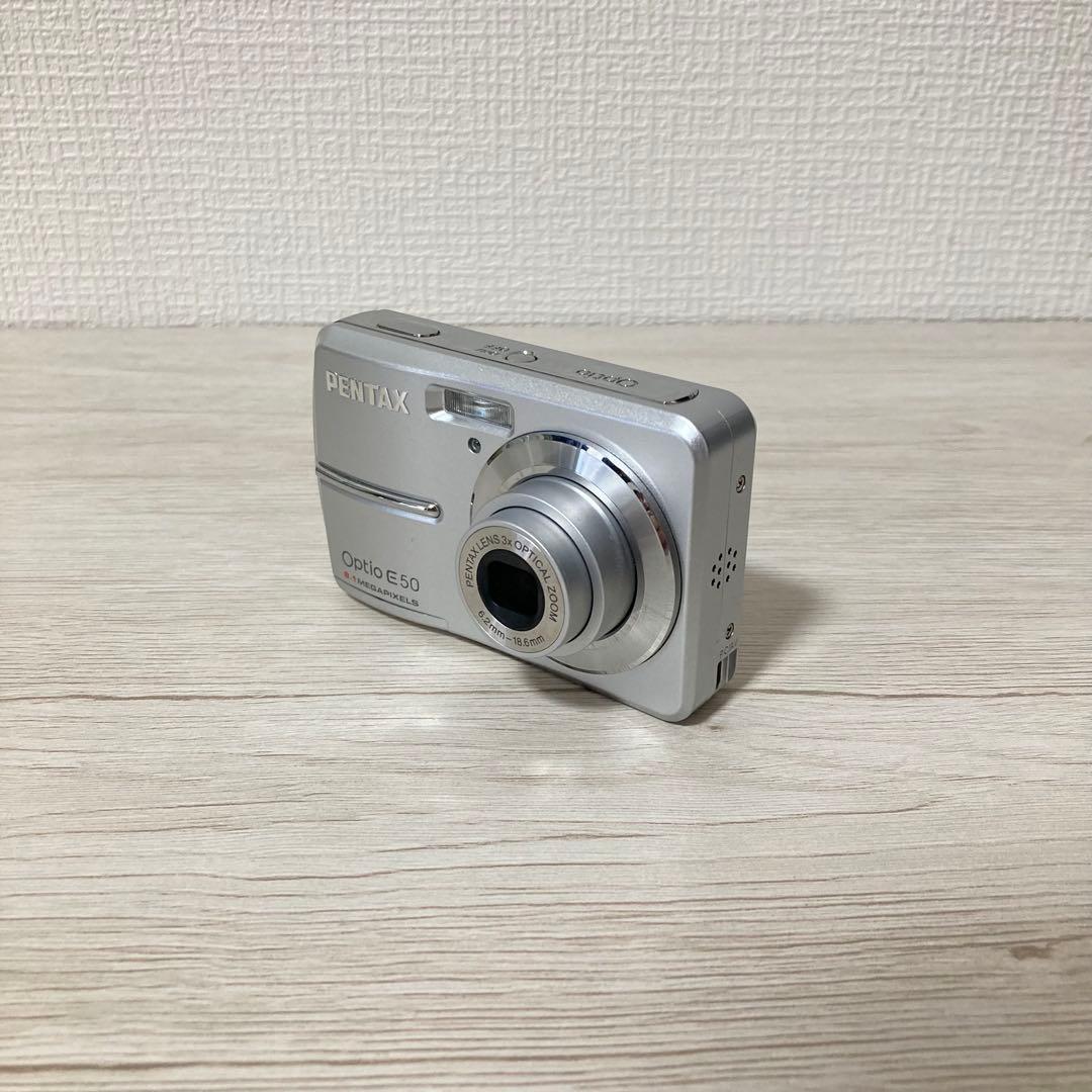 美品★ 単3電池 PENTAX Optio E50 動作確認済 オールドコンデジ