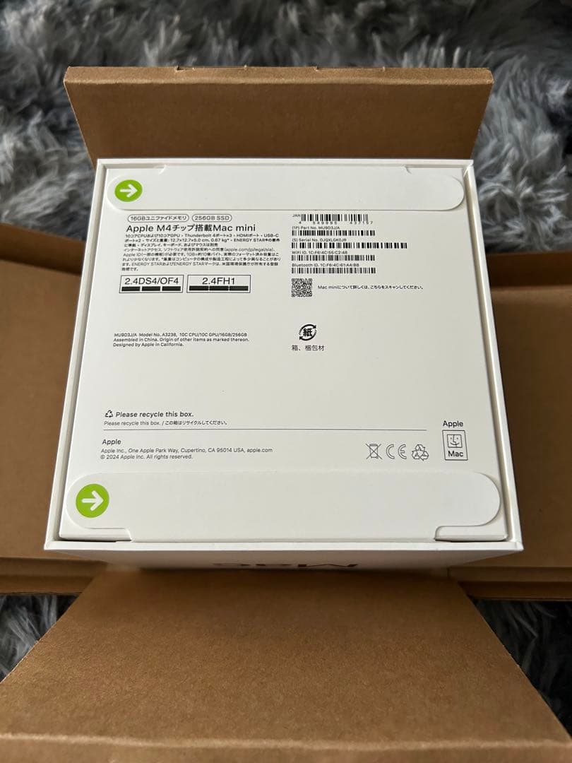 新品未開封 Apple Mac mini M4 16GB 256GB SSD