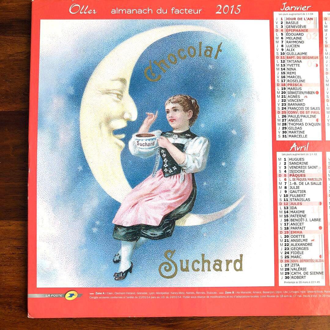 フランス　カレンダー　2015年　ショコラムニエ　スシャール　チョコレート