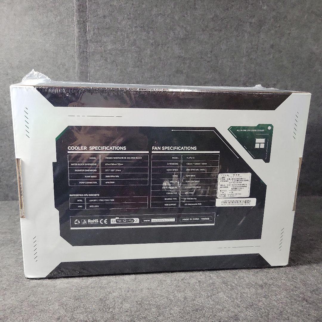 PC用ファン・クーラー Thermalright FW SE 240 ARGB Black-AIO