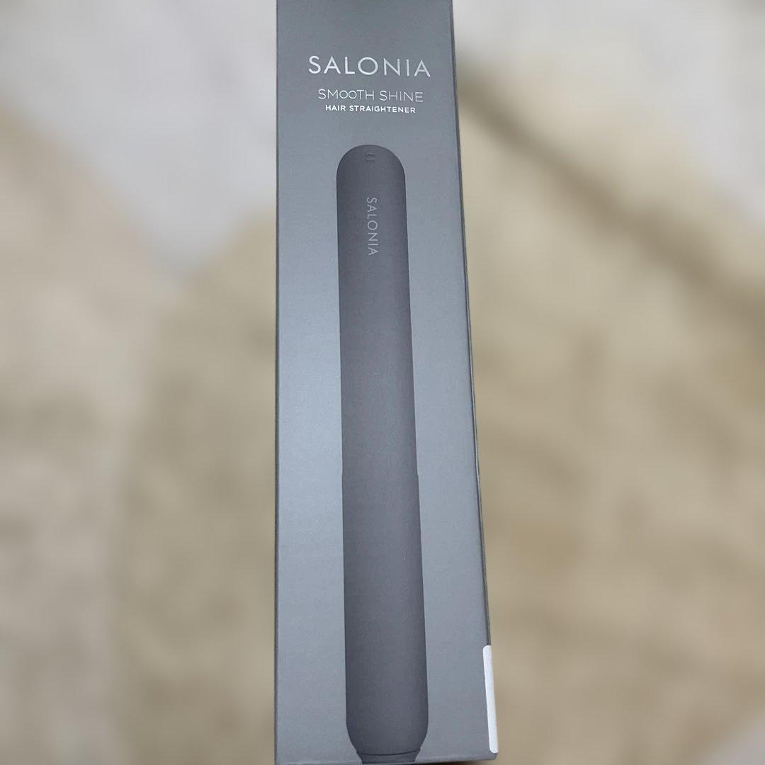 サロニア スムースシャイン ストレートヘアアイロン グレー 24mm