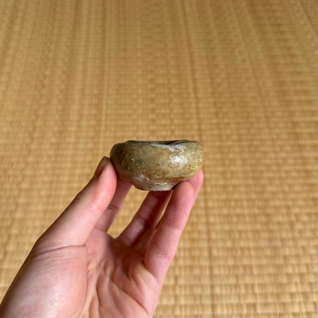 古瀬戸 灰釉 小壷 花器 室町時代 山茶碗 古常滑 美濃 志野 古美術 骨董