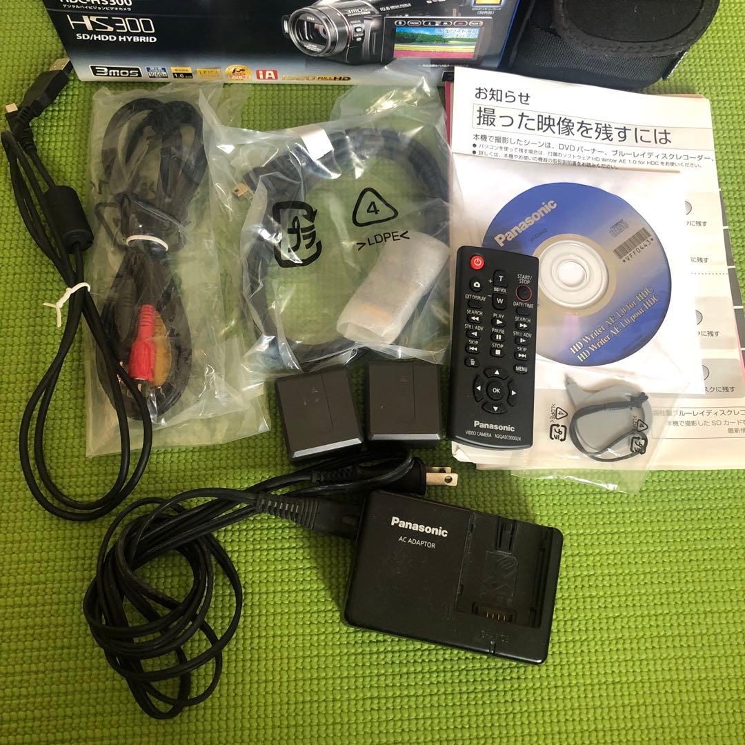 Panasonic HDC-HS300 HDD フルHDカメラ　ブラック　黒