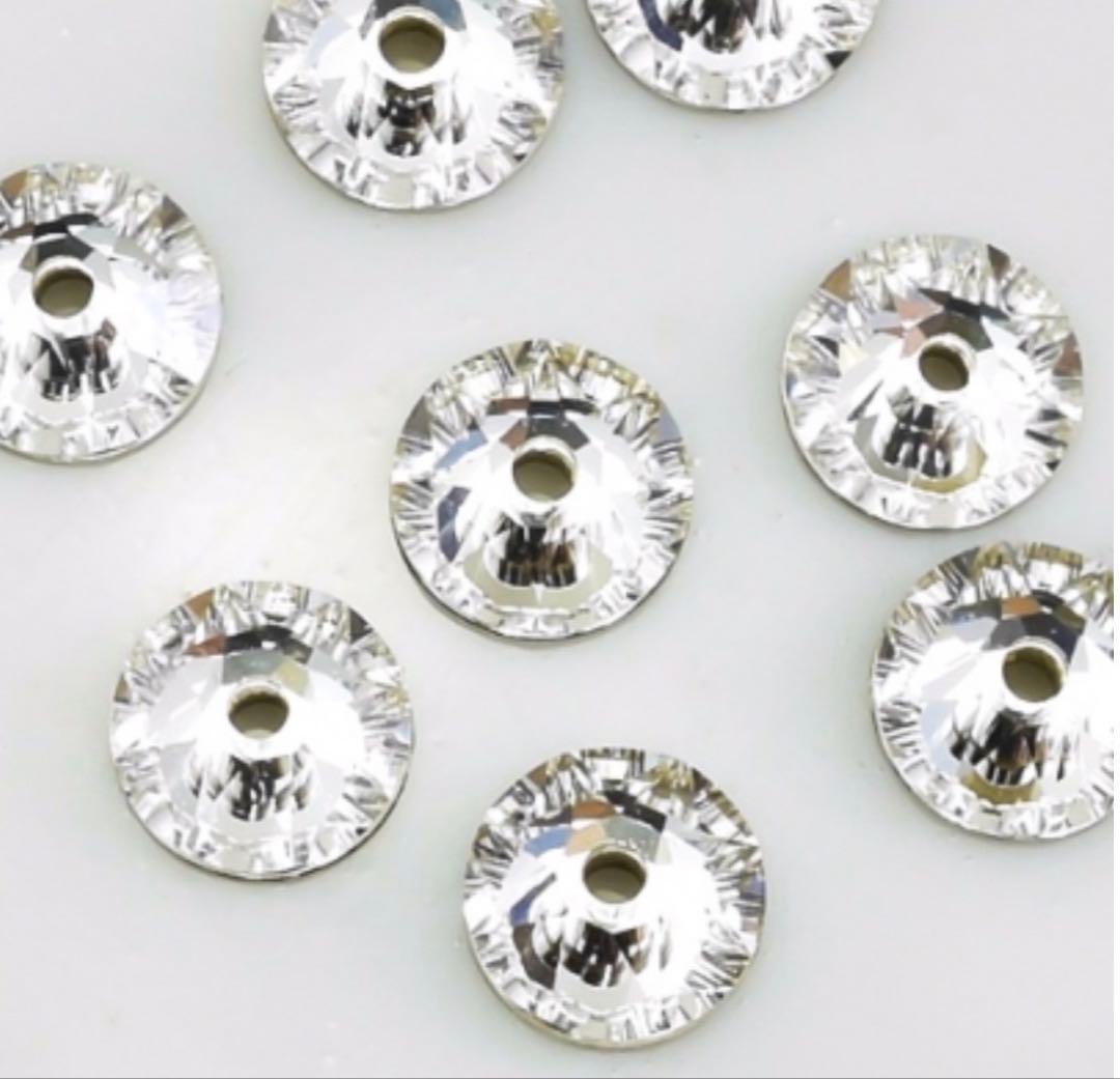 クリスタル ガラスパーツ　3mm 4mm 5mm 6mm 計2700個