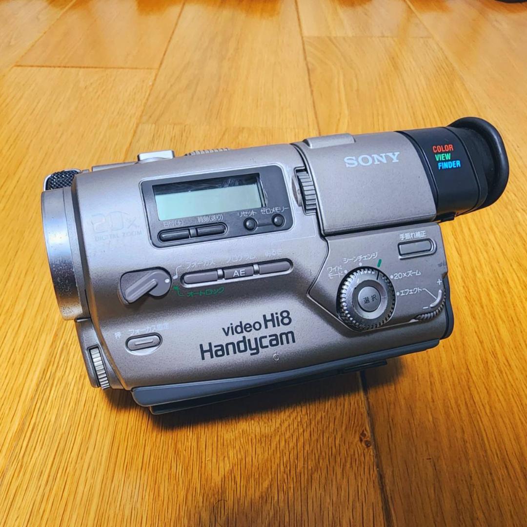 【動作確認済】SONY 高画質 8ミリ Hi8 ビデオカメラ ACアダプタセット