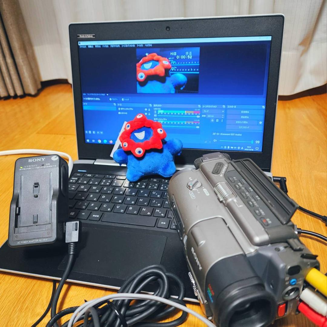 【動作確認済】SONY 高画質 8ミリ Hi8 ビデオカメラ ACアダプタセット