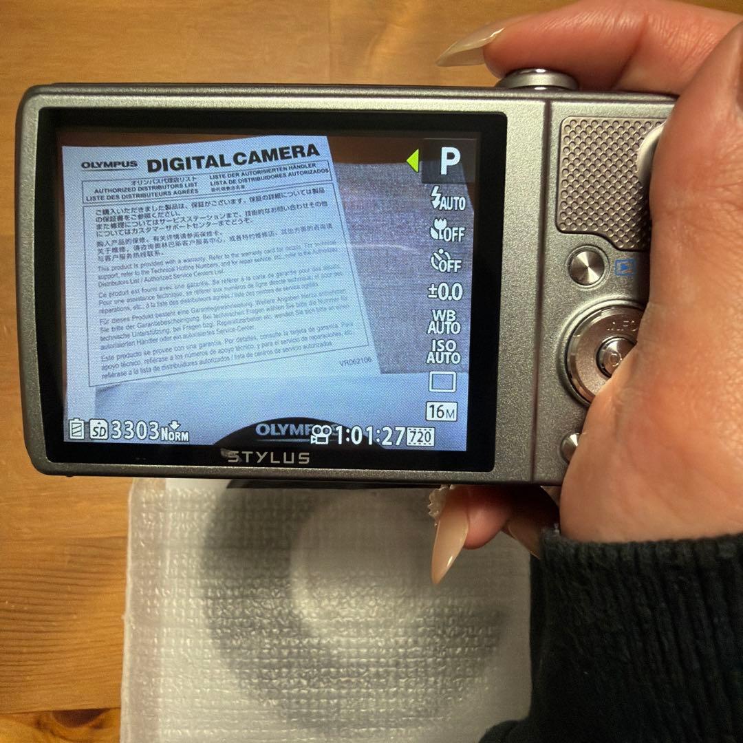 OLYMPUS VR-370コンパクトカメラ コンデジ デジカメ シルバー