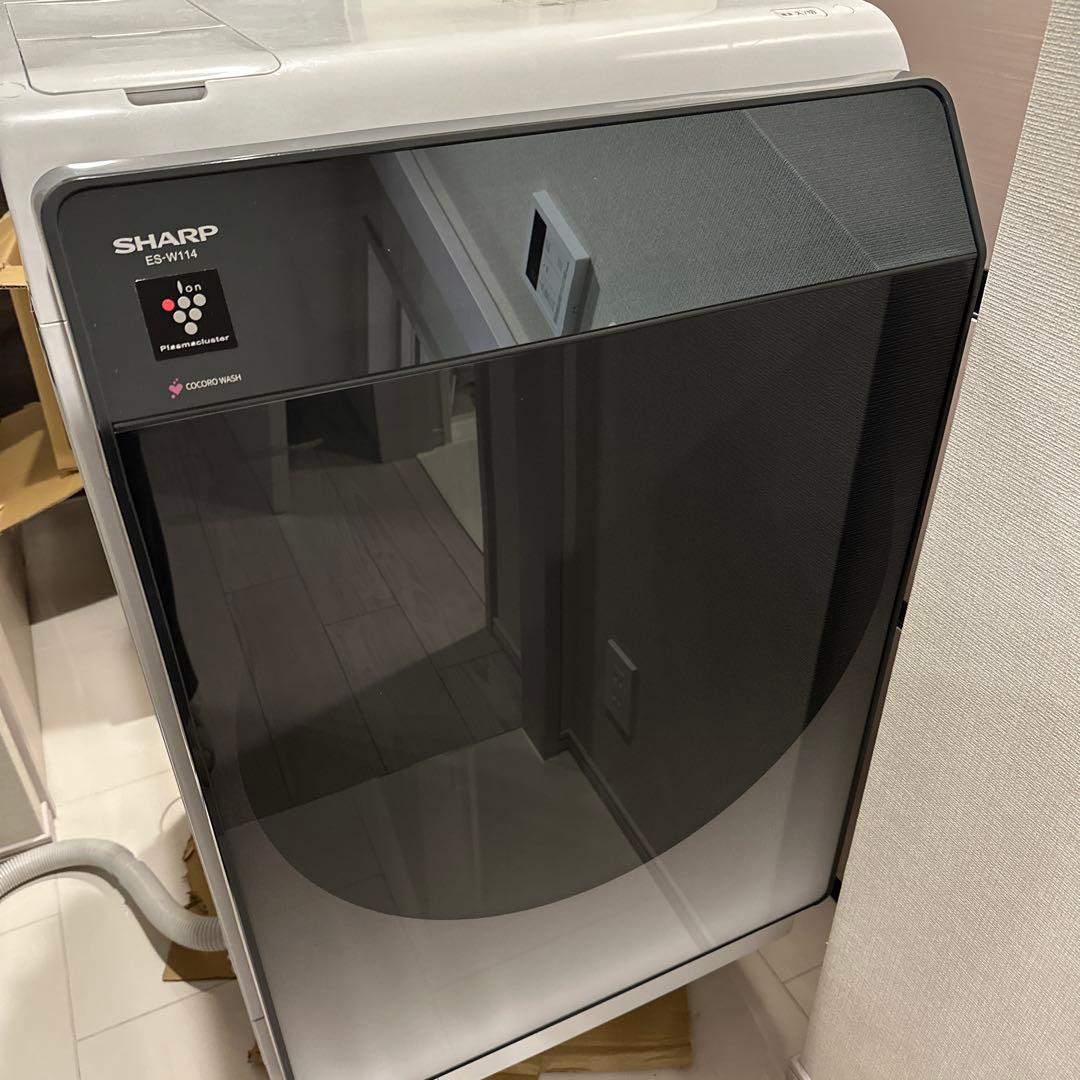 SHARP ES-W114 シルバー 左開き