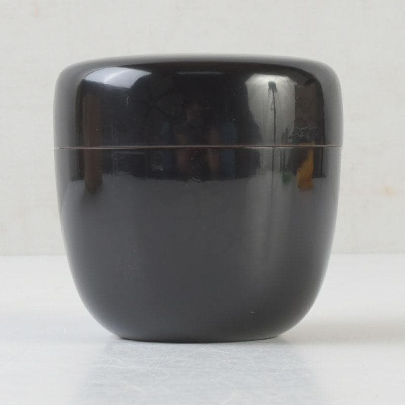 茶道具　蒔絵師　西條一斎作　桜文　棗　共箱　V　9913