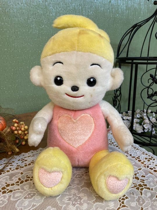 希少 プリモプエル ハートたっぷりプリモプエル ぬいぐるみ 人形 レトロ 当時物