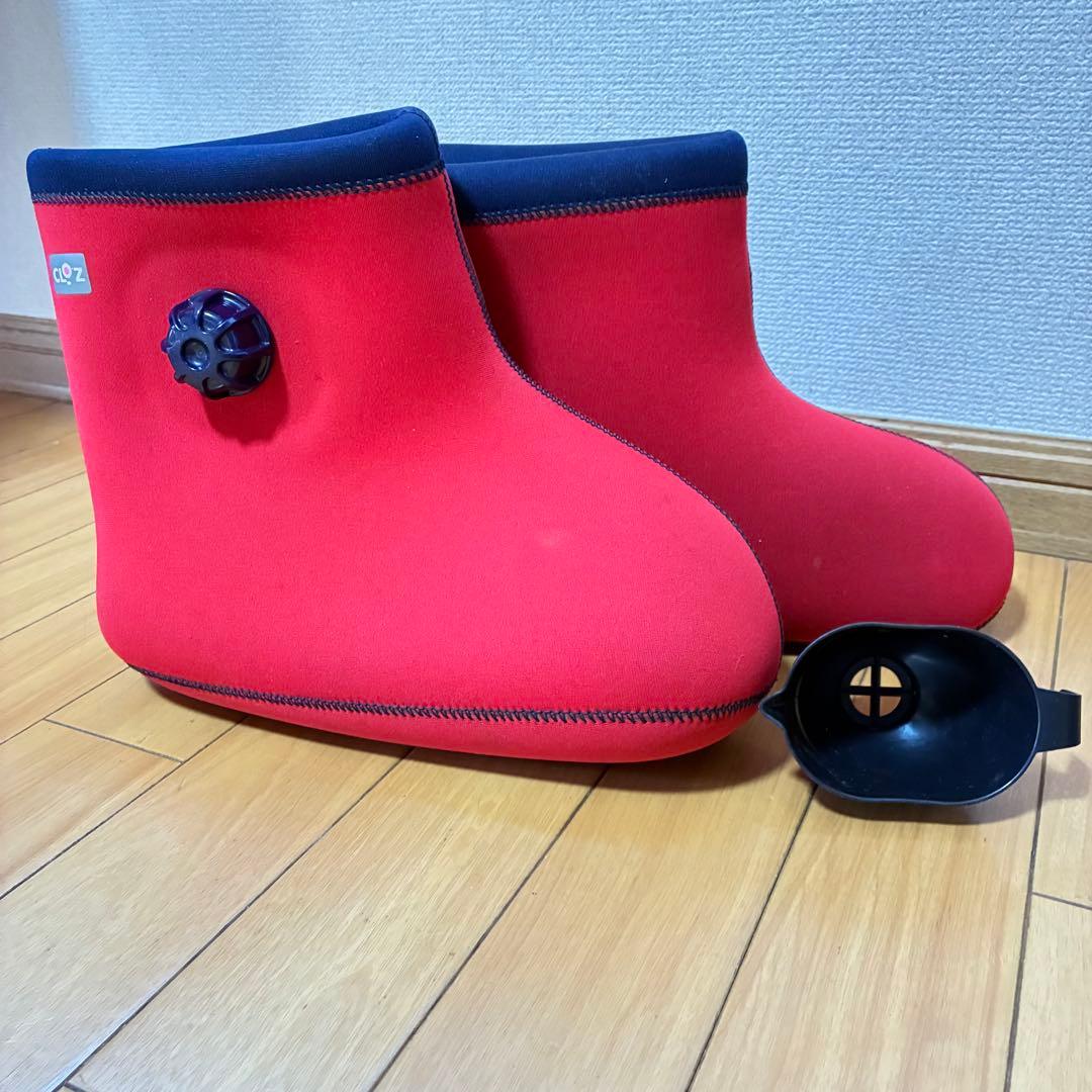 CLOZ 湯たんぽ 赤　注水口付き　足用　ブーツ