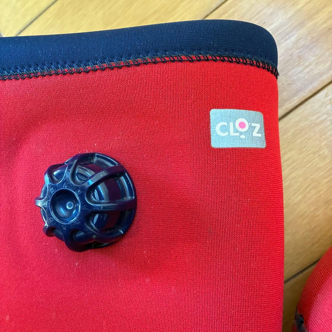 CLOZ 湯たんぽ 赤　注水口付き　足用　ブーツ