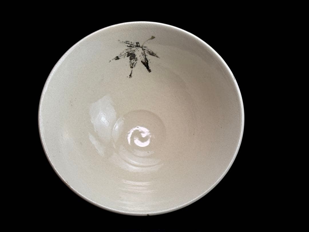 京焼名工 【真葛香斎】(宮川香斎) 楓の図 平茶碗 共箱 R821112