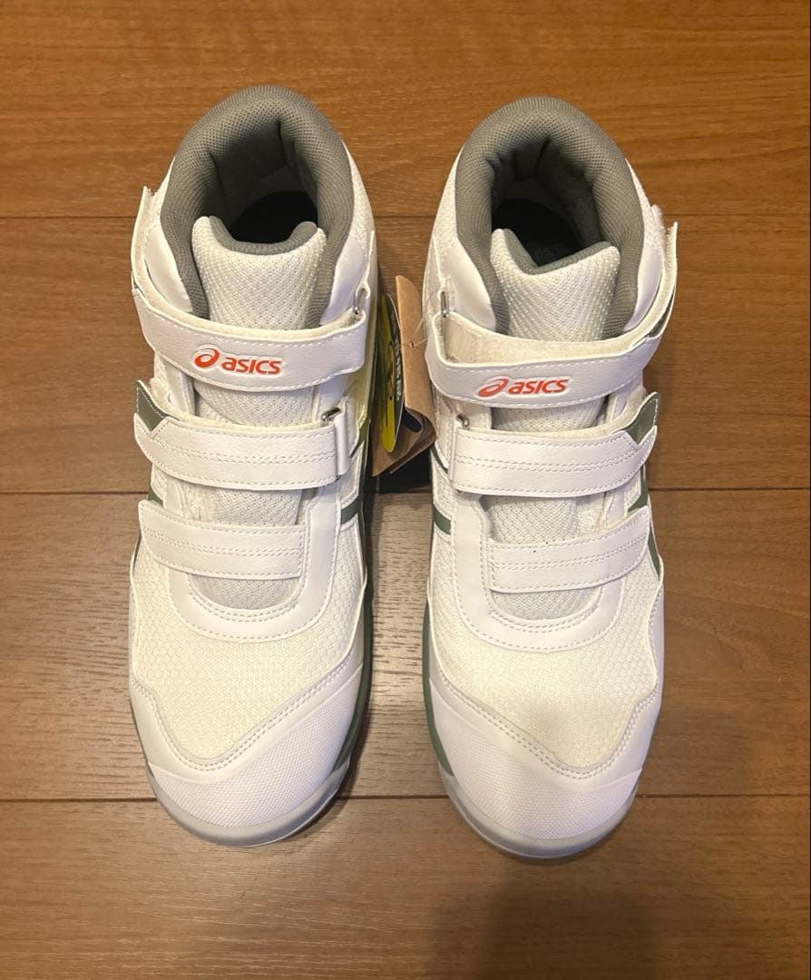 【新品未使用】asicsアシックス ウィンジョブ ハイカット 安全靴 白緑