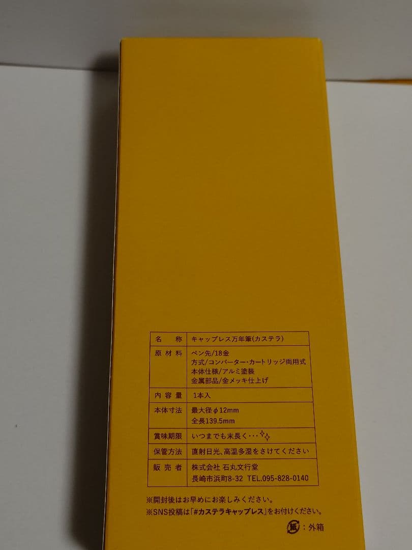 石丸文行堂 カステラ万年筆 キャップレス 極細(EF) パイロット PILOT