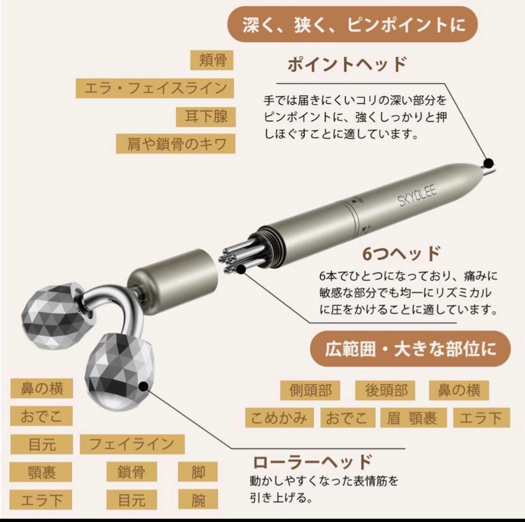 マッサージローラー フェイスローラー ツボ押し 美容ローラー 美顔器 プレゼント