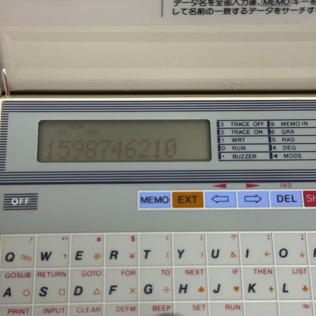 【CASIO】 カシオ PB-80 ポケットコンピューター ポケコン A0231